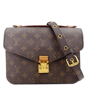 Louis Vuitton  Metis Pochette Monogram Canvas Crossbody Bag Brown